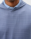 Johnnie-O, Talon Featherweight Performance Hoodie, Navy Stripe