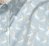 Printed Grey Pelican short sleeve shirt