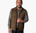 Johnston & Murphy, REVERSIBLE VEST, Brown/Brown Knit
