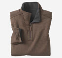Johnston & Murphy, Icon Reversible Quarter-Zip, Charcoal / Brown
