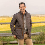 Madison Creek Outfitters, Adventurer Diamond Quilted Nylon Jacket - Gunmetal