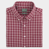 Awbrey performance sport button up shirt / Color Newberry