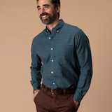 Duck Head, Cotton Flannel Sport Shirt, Windblown Sky