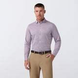 Mizzen+Main, Halyard LS Dress Shirt, Merlot Peter Gingham