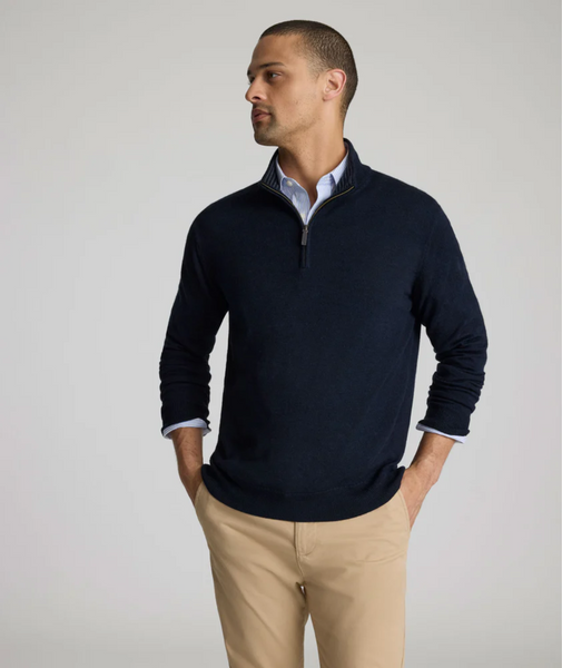 UnTuckIt Belguardo, Merino Wool Quarter-Zip Sweater