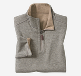 Johnston & Murphy, Icon Reversible Quarter-Zip, Oatmeal / Light Gray