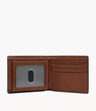 Fossil, Huntington Bifold with Flip ID, Medium Brown