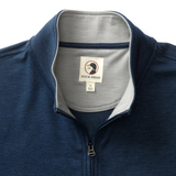 Duck Head, Dunmore Performance 1/4 Zip, Royal Navy Heather