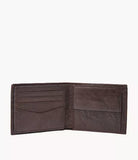 Fossil, Neel Large Coin Pocket Bifold, Brown