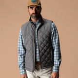 Duck Head, Fremont Sport Performance Quilted Vest, Fossil Gray