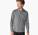 Johnston & Murphy, Cochran Quarter Zip Polo, Gray
