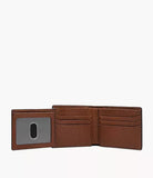 Fossil, Huntington Bifold with Flip ID, Medium Brown