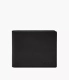 Fossil Derrick Leather RFID Bifold with Flip ID Wallet