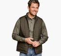 Johnston & Murphy, KENNER REVERSIBLE VEST, Olive/Marled Olive