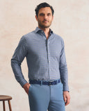Johnnie-O, Top Shelf Cotton Button Down Shirt - Amalfi Gingham, Lake
