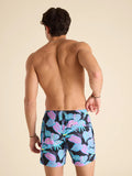 The Fluorescent Funk swim trunks with liner 5.5 inseam
