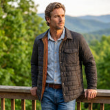 Madison Creek Outfitters, Silverton Quilted Nylon Shirt Jacket - Black