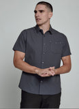 7 diamond short sleeve button up