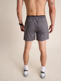 The steel gray shorts