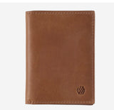Johnston & Murphy, Rhodes Billfold Card-Case, Tan Full Grain / Black Full Grain