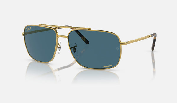 Ray-Ban Legend Gold + Polar Blue, 0RB3796