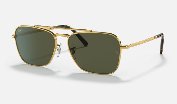 Ray-Ban New Caravan Legend Gold + Green, 0RB3636