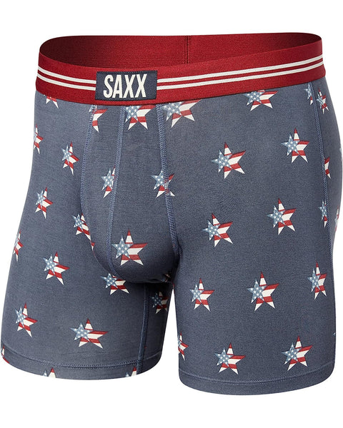 SAXX VIBE Super Soft Boxer Brief / Liberty Star - Deep Navy