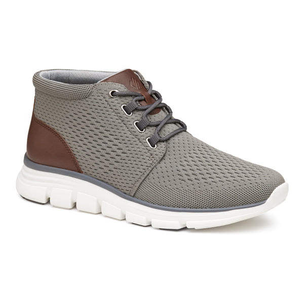 Johnston & Murphy Amherst Lug Knit Chukka Boot - Gray Knit, 25-9759