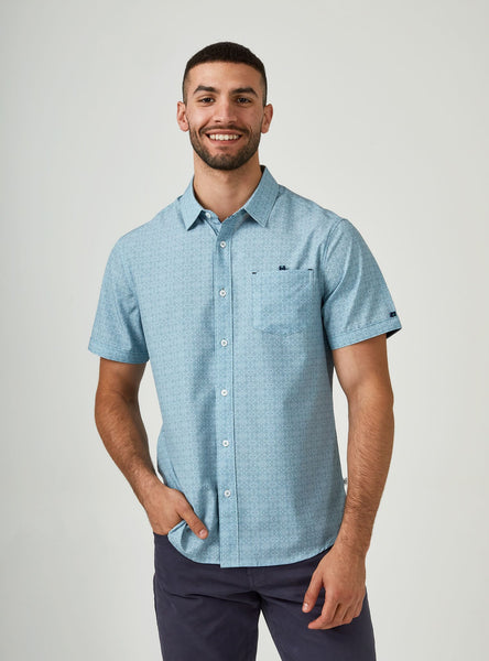 7 Diamonds Casablanca Short Sleeve - Seafoam