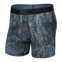 SAXX QUEST Quick Dry Mesh Boxer Brief / Smokey Mountains - Multi