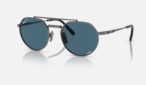 Ray-Ban Jack II Titanium Gunmetal + Polar Blue Lenses, 0RB8265