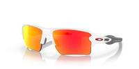 Oakley Flak 2.0 Polished White Frame + Prizm Ruby Lenses, 0OO9188