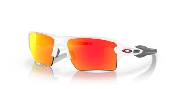 Oakley Flak 2.0 Polished White Frame + Prizm Ruby Lenses, 0OO9188