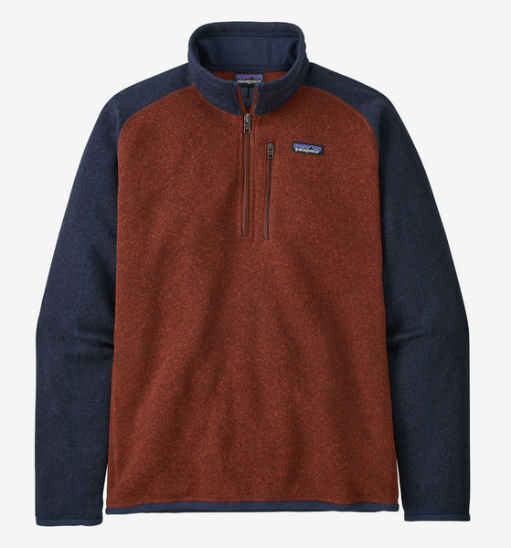 Patagonia M’s Better Sweater® 1/4-Zip Fleece - Barn Red + New Navy