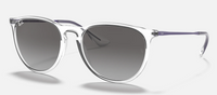 Ray-Ban ERIKA COLOR MIX Lenses: Grey Gradient  +  Frame: Shiny Transparent, 4171