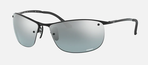 Ray-Ban RB3542 CHROMANCE Lenses: Polarized Polarized Grey Chromance Mirror  +  Frame: Black, 3542