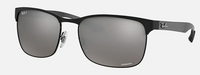 Ray-Ban RB8319CH CHROMANCE Lenses: Polarized Polarized Silver Chromance Mirror  +  Frame: Black, 8319