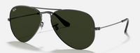 Ray-Ban Aviator Gunmetal w/ Gray Green (G15) Lens Large, 3025