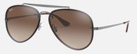 Ray-Ban BLAZE AVIATOR Lenses: Brown Gradient  +  Frame: Gunmetal, 3584