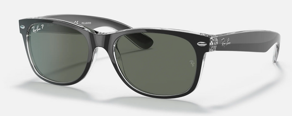 Ray-Ban New Wayfarer Black on Transparent Polar Green 2132