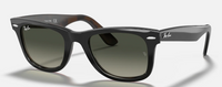 Ray-Ban New Wayfarer Black outside/tortoise inside Frame Grey Gradient, 2140