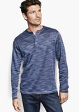 Johnston & Murphy Striated Knit Henley