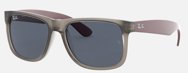 Ray-Ban JUSTIN COLOR MIX Lenses: Grey Classic  +  Frame: Transparent Grey, 4165