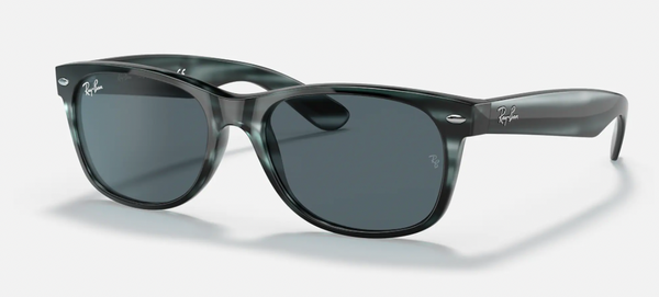 Ray-Ban NEW WAYFARER COLOR MIX Lenses: Blue Classic  +  Frame: Striped Blue, 2132