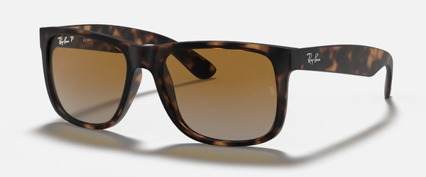 Ray-Ban Justin Rubber Light Havana Brown Gradient Dark Brown 4165