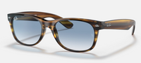 Ray-Ban NEW WAYFARER COLOR MIX Lenses: Light Blue Gradient  +  Frame: Striped Brown, 2132\\\=