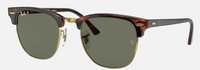 Ray-Ban CLUBMASTER CLASSIC Lenses: Green Classic G-15  +  Frame: Tortoise 3016