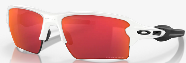 Oakley Flak 2.0 XL Prizm Ruby Lenses,  Polished White Frame, 9188