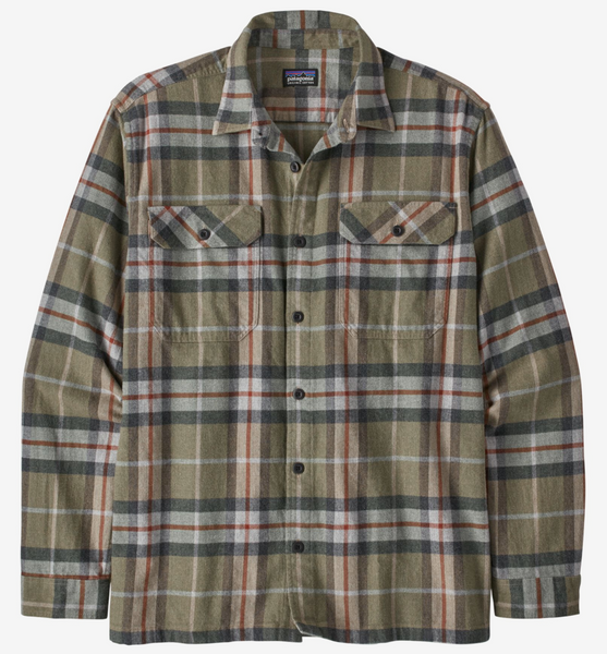 Patagonia Men's Long-Sleeved Organic Cotton Midweight Fjord Flannel Shirt