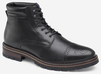 Johnston & Murphy Cody Cap Toe Boot Black Leather, 20-5525